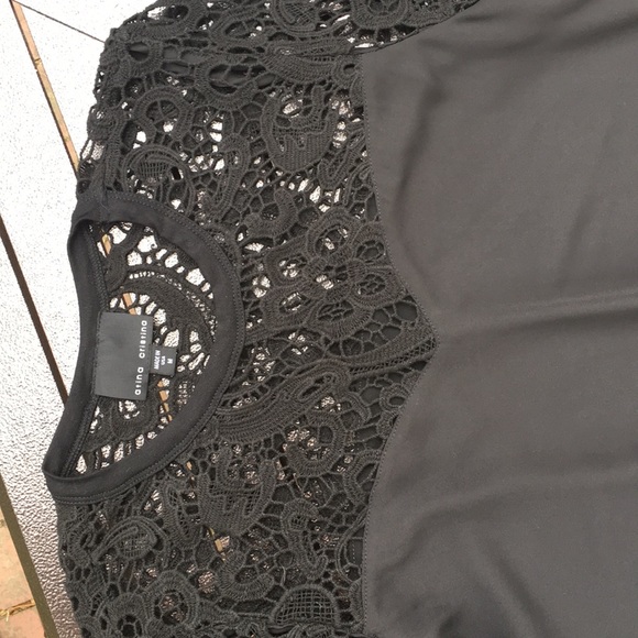 ATINA CRISTINA BLACK DRESS w slit underneath - Picture 3 of 6